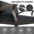 thumbnail image 5 of Gotland 5 Piece Aluminum Patio Furniture Set,Modern Metal Outdoor Patio Furniture w/5.1'' Thick Cushion and Rectangular Coffee Table,Patio Conversation Sets for Porch,Deck,Black, 5 of 5