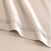 Superior 4-Piece 1500 Thread Count Ivory Sheet Set, Queen