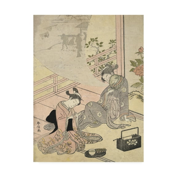 Trademark Fine Art 'Courtesan Dreaming' Canvas Art by Suzuki Harunob