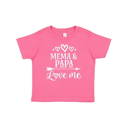 

Inktastic Mema and Papa Love Me Gift Baby Boy or Baby Girl T-Shirt