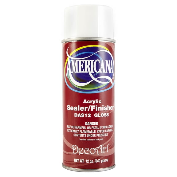 DecoArt Americana Gloss Acrylic Spray Sealer & Finisher, 12 Pack