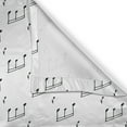 thumbnail image 4 of Ambesonne Black and White Valance Pack of 2, Musical Notes, 54"X12", Charcoal Grey, 4 of 5