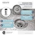 thumbnail image 2 of Azuni Dual Mount 22" Stainless Steel Single Bowl Laundry Sink with Strainer C122, 2 of 10