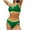 Green, variant on Puntoco 2025 Summer Beach Swim Bathing Suits Women's 2025 Spring Fashion Bikini Hanging Neck Split Swimsuit Set Black S(S)