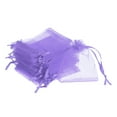 thumbnail image 1 of Uxcell Organza Bags, 50 Pcs 3.54x2.8 Inch Drawstring Mini Pouches for Party Wedding, Purple, 1 of 6