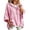L88-Pink, variant on xfsWaSs Women's Waffle 3/4 Sleeve Hoodie with Pocket Oversized Drawstring Pullover Lightweight Sweatshirt Solid Color Loose Fit Casual Tops