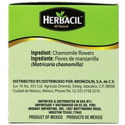 Herbacil Chamomile Tea, Caffeine-Free Herbal Infusion, 25 Tea Bags