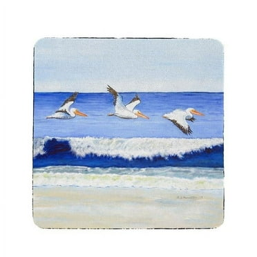 Betsy Drake Interiors Skimming the Surf Coaster Set of 4