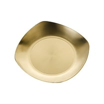 MOPOOR Stainless Steel Decorative Tray,Stainless Steel Square Serving Tray Gold Coffee Table Decor Dishes Cosmetics Organizer Bathroom Vanity Serving Platter