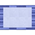 thumbnail image 1 of Ahgly Company Machine Washable Indoor Rectangle Transitional Heavenly Blue Area Rugs, 4' x 6', 1 of 7