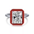 thumbnail image 1 of Creative 925 Sterling Silver Cubic Zirconia Gemstone Party Women Rings Fine Jewelry Birthday Gifts Rings Size 6-9 - Rings, 1 of 7