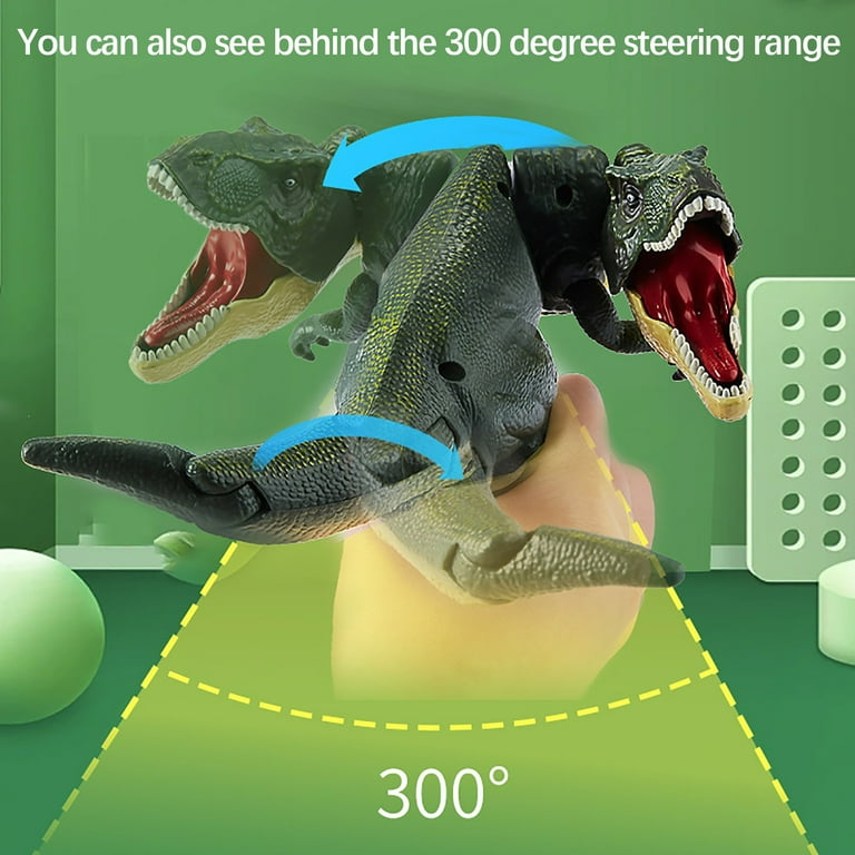 RKZDSR Realistic T-rex RC Robot Dinosaur Toy with Vibrating