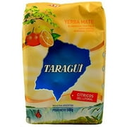 2 Pack Taragui Yerba Mate Citricos del Litoral with Orange, Lemon and Grapefruit Peel- Taragui Citrics- Loose Leaf- Energy Booster-  500-Gram/1.1lb each