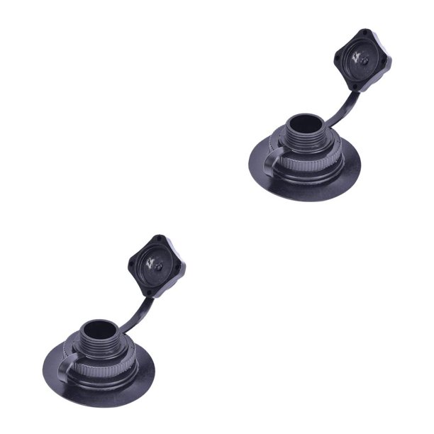 Kenally Professional Practical Air Valve Nozzle Caps Adapter Airbed Nozzle Cover Dustproof Waterproof Hardness High Kayak Pump Raft Negro 2piezas Kenally CBP489920