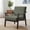 Green, variant on Century Modern Armchair, Solid Wood Arm Chair, Upholstered Comfy Reading Chair for Living Room, Bedroom, Waiting Room, Light Green