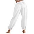 thumbnail image 5 of qolati Women's Sweatpants Cinch Bottom Athletic Joggers High Waisted Workout Fit Yoga Pants Baggy Lounge Trousers with Pockets, 5 of 7