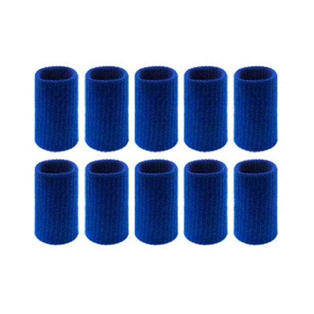 2 Protectores De Dedos Para Flauta De Silicona - Azul Y Amarillo, Alivian Fatiga, Mejoran Sujeción, Para Pulgar Y Dedos