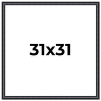 31x31 Frame Black Real Wood Picture Frame Width 1.25 inches | Interior Frame Depth 0.5 inches |