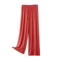 thumbnail image 3 of Endives Womens Wide Leg Pant Elastic High Waisted Tie Slim Fit Casual Pants Linen Pants Women Beach Vacation Outfits S-6XL, 3 of 8