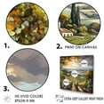 thumbnail image 3 of Designart "Captivating Vineyard Scenery II" Vineyard Floater Framed Wall Art Living Room, 3 of 5