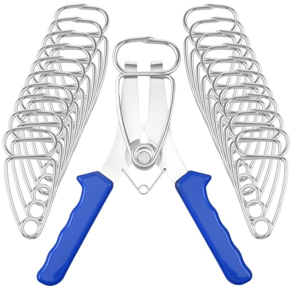 Miter Spring Clamp Kit Stainless Steel Miter Clamp with Spring Loaded Pliers for Woodworking Picture Frames Wood Trim Moldings