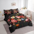 thumbnail image 3 of Feelyou Vintage Rustic Flower Twin Bedding Sets 7-Piece, Old Fashion Artwork Bedding Comforter Set, Teens Adult Women Girls Reversible Sheet Sets, Luxury Bedroom Decor, 3 of 7