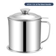 thumbnail image 2 of Kitchen Oil Pot Stainless Steel Oil Filter Household Cooking Oil Fat Separator with Lid, 2 of 8