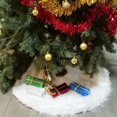 thumbnail image 3 of L32 Decoración de falda de felpa de árbol de Navidad para fiesta de Feliz Navidad falda de árbol de Navidad de piel sintética, 3 of 5