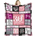thumbnail image 1 of LHSHID 40th Birthday Gifts Women 40 Year Old Birthday Gifts for Women Forty Birthday Gifts for Women 40th Birthday 40th Birthday Decorations Women 40 Yr Old Birthday Gifts Throw Blanket 60"x80", 1 of 7