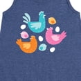 thumbnail image 3 of Instant Message - Colorful Chickens - Toddler & Youth Girls A-line Dress, 3 of 6