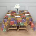 thumbnail image 3 of Pioneer Flower Floral Print Pattern Square Tablecloth, Waterproof Wipeable Spillproof Washable Table Cover for Home Kitchen Party and Daily Decor 52"x52", 3 of 6