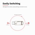 thumbnail image 3 of Unidad flash USB de metal de alta velocidad EAGET CU31 64GB USB3.0, 3 of 8