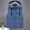 #0496-Blue, variant on Ailaofu Women's Puffer Vest Winter Sleeveless Jacket Insulated Quilted Waistcoat Outerwear Gilet