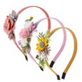 thumbnail image 5 of 1 Uds. Diadema de flores para niñas, diadema de flores para bebés, diadema de flores de princesa, accesorios para niños de más de 5 años, 5 of 5