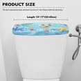 thumbnail image 5 of ZIATUBLE Ocean Starfish Toilet Tank Lid Cover Soft Toilet Water Tank Cover with Elastic Edges Toilet Tank Lid Dust Cover Easy to Clean Toilet Tank Protector Cover for Bathroom Decor, 5 of 5