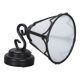 thumbnail image 1 of Applique murale miniature à LED pour maison de poupée, échelle 1:12, abat-jour blanc, bordure noire, en métal, pour décoration, 1 of 4