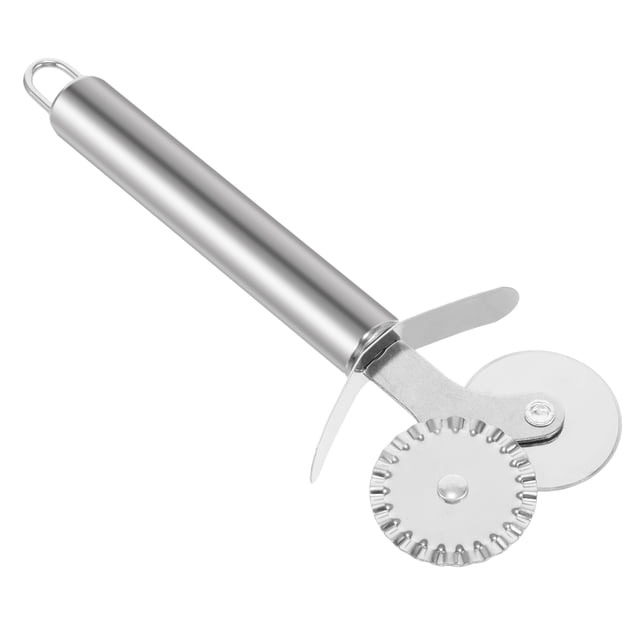 WEUVEB Cuchillo Para Pizza De Acero Inoxidable Color Plata Con Para Cocina