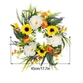 thumbnail image 2 of RKSTN A Wreath Wreath Simulation Maple Leaf Sunflower Door Hanging Rattan Wreath Home Decoration, 2 of 4