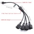 thumbnail image 3 of Cable divisor de alimentación NAHAO, 3 clavijas, 1 a 4 salidas, 0,5 m, negro, 3 of 6