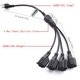 thumbnail image 3 of Cable divisor de alimentación NAHAO, 3 clavijas, 1 a 4 salidas, 0,5 m, negro, 3 of 6