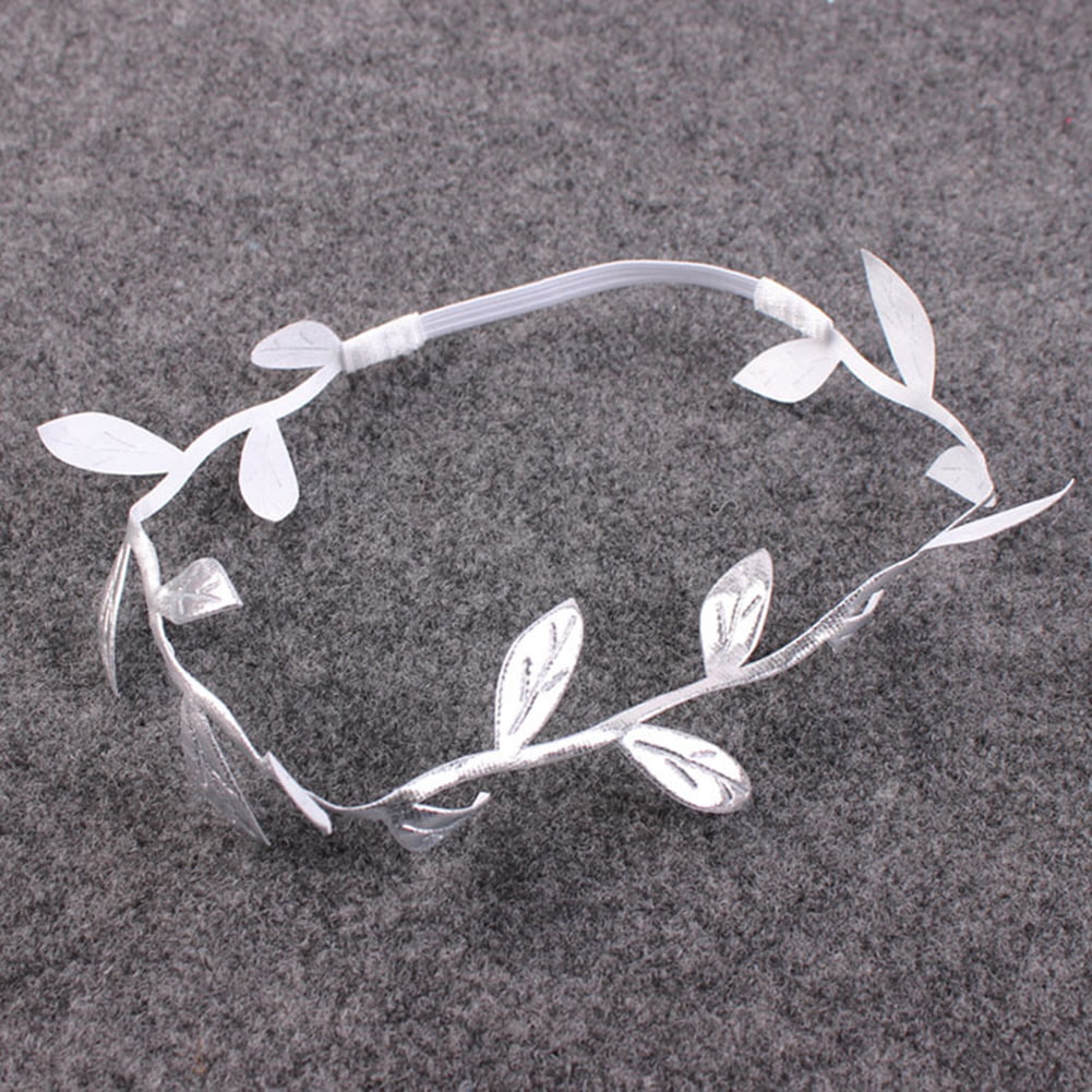 Baby Photo Props Angel Wings Green Leaves Hair Band Set For Photo LGJ White 