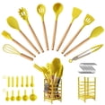 thumbnail image 4 of Hecef 32 PCS Silicone Cooking Utensils Set, 446°F Heat Resistant Turner Tongs,Spatula,Spoon,Brush,Whisk, 4 of 12