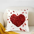 thumbnail image 4 of Steadline Embroidered Heart Pillow Cover Valentines Day Gift 45x45cm Home Decor Holiday Atmosphere Creator Couples Anniversary Present Creative Practical Souvenir, 4 of 6