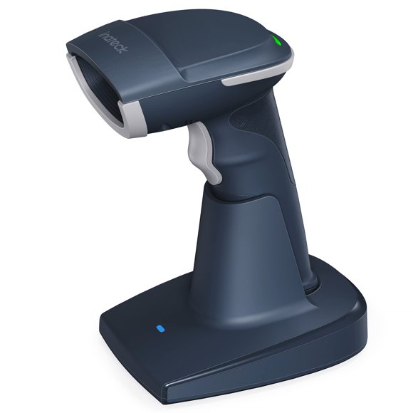 Inateck BCST-54 Bleu 2D Sans Fil Scanner de Codes-Barres avec Écran