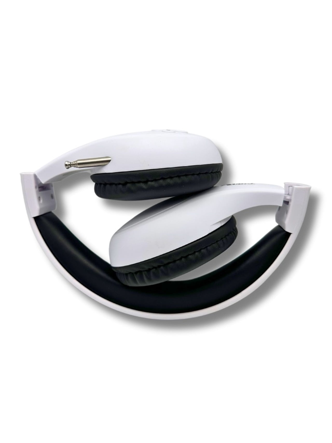 Things Audio Portable Personal FM Radio Headphones, Pull-Out Antenna, White & Black