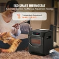 thumbnail image 4 of VEVOR Chauffage Infrarouge 1500W Chauffage d'Appoint Électrique Télécommande 3 Vitesses ABS, 4 of 9