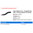thumbnail image 2 of Upper Radiator Hose - Compatible with 1993 - 1997 Isuzu Rodeo 3.2L V6 GAS 1994 1995 1996, 2 of 2