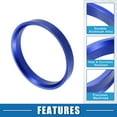 thumbnail image 3 of 4 Pcs Car Hub Centric Rings OD 67.1mm to ID 60.1mm Hub Centric Rings Wheel Bore Center Spacer Blue, 3 of 7