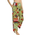 thumbnail image 2 of Xecao Cartoon Fire Truck Women's Straight Lounge Pajama Pants: The Epitome of Relaxed Sleepwear, 2 of 9