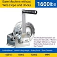 thumbnail image 2 of Small Crane Winch Manual Hoist Small Lift Towed Lifting Industries Mini Hand Winch Wire Rope Towed Lifting Winch, 2 of 7
